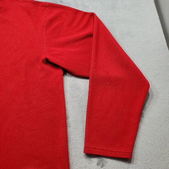 The North Face Flight Series 1/4 Zip Pullover Long Sleeve Sweater Red Men Sz L - Picture 8 of 12